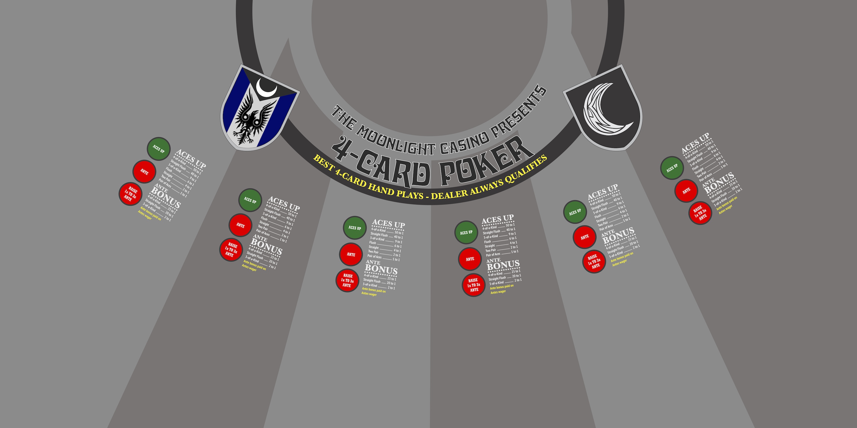 Moonlight Casino's 4 Card Poker